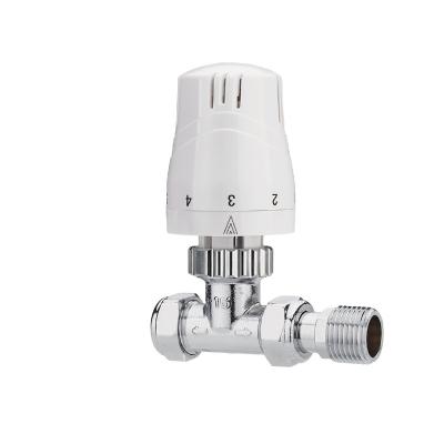 China General Brass Straight Type M30*1.5 Thermostatic Radiator Valve Set For Home Heating Radiator for sale