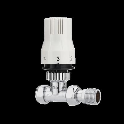 China General Baiyilun Fitting Angled Thermostatic Chrome TRV Radiator Valves Water - Valve Electric Radiator for sale