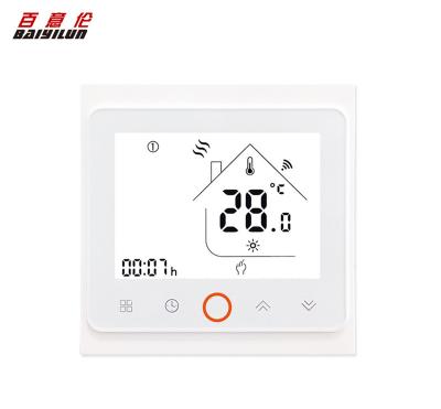 China BAIYILUN Modbus Wifi Digital Modern Smart Programmable Heating / Cooling Room Thermostat Temperature Controller for sale