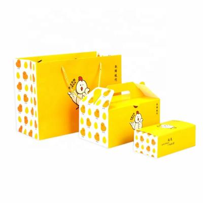 China Disposable Custom Take Out Paper Box For Fried Chicken for sale