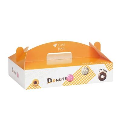 China Disposable personalized custom donut packaging paper box with logo for party treat favor for sale