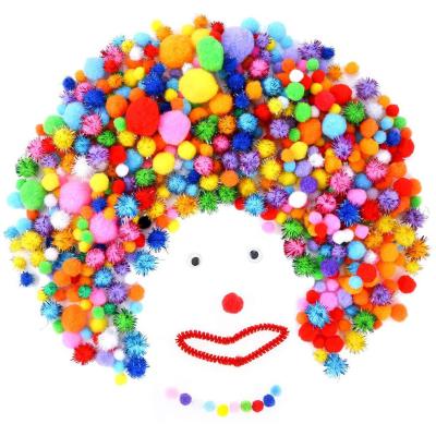 China Googly Eyes Assorted Handmade Pom Poms Balls DIY Art Adhesive Creative Crafts Decorations Self Craft for sale