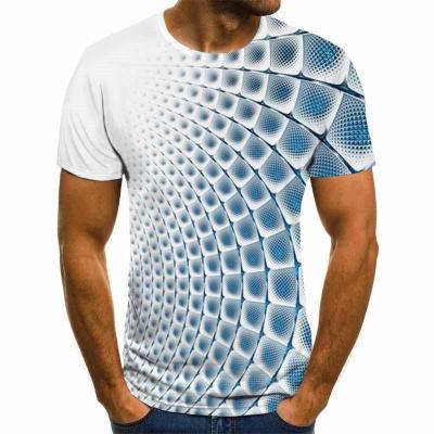 China Three Dimensional Vortex 3D Sleeve T-shirt Men Women Short Sleeve Summer Short Sleeve Harajuku Hip Hop Cute T-shirt 3D T-shirt for sale