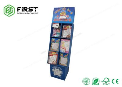 China Goede de Vertoningstribune van Drukkwaliteit Aangepaste Logo Printing Promotion Cardboard Floor voor Boeken Te koop