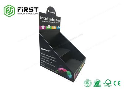 Chine Présentoir adapté aux besoins du client de papier de carton de Matte Black Recyclable Promotion POP contre- à vendre