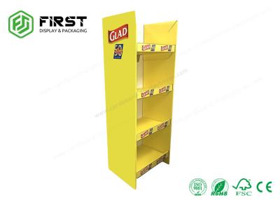 China POP Floor Display OEM Foldable Paper Cardboard Floor Display Stand Custom Printed for sale