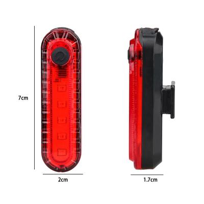 China USB Rechargeable Bicycle Road Bike LED MTB Safety Warning Taillight Helmet Backpack Rainproof Rear Light Cycling Lights for sale