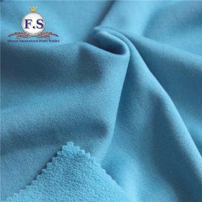 China 100% Polyester Anti Pill Weft Knit Fleece Fabric For Sportswear Rainbow Colors In 160gsm for sale