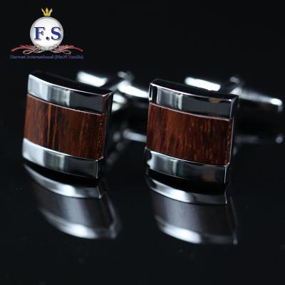 China ALLOY personalized wooden cufflink for men wedding cufflinks for sale