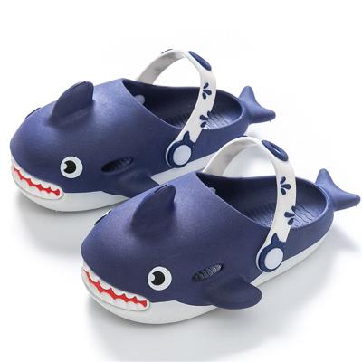 China EVA Slippers Kids Shark Lightweight Custom Logo 2022 Cartoon Slippers Wholesale Designer Children's Dropshipping for Boys and Girls for sale