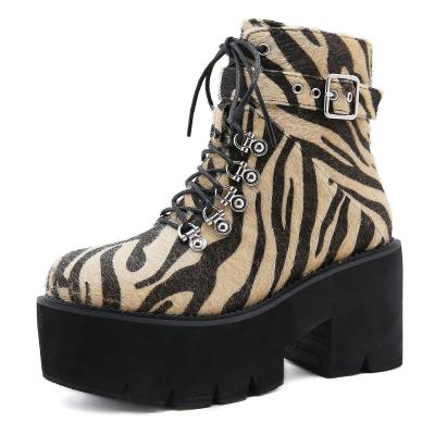 China Winter Leopard Pattern Suede Street Style Boots Women Lady 2022 Dropshipping Logo Women Custom Made Flat Height Increasing Sexy Fat for sale