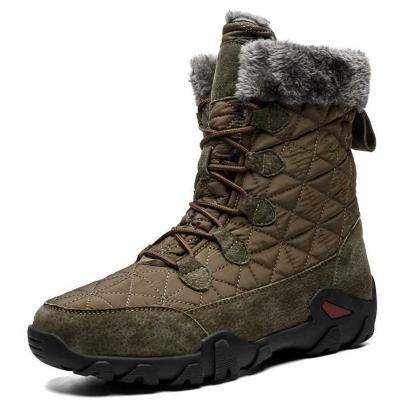 China Dropshipping Custom Made Waterproof Winter Fashion Trend Logo Climbing Hiking Snow Boots Antislippery Warm Shoes For Men Plus Size 47 for sale