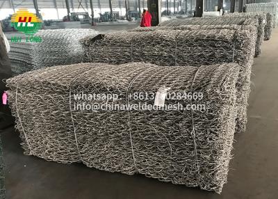 중국 ASTM A975 Galfan Gabion 바구니, 3.4mm Gabion 강둑 보호 판매용