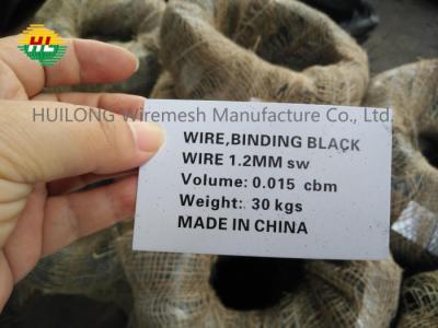 China 1.2mm Durchmesser-Eisen-Bindedraht 30kg pro Spule ISO9001 mit guter Flexibilität zu verkaufen