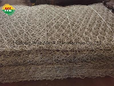 China De gegalvaniseerde Gabion-Draad Dia 3.4mm het Rijgen Draad Dia 2.2mm van de Mandrand Te koop