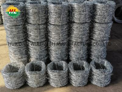 Cina 30feet rotolo del filo spinato galvanizzato lunghezza 25kg per agricoltura in vendita