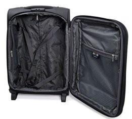 China Trolley Rolling Carryon Luggage Black Fabric Business Travel Luggage Bags   for sale