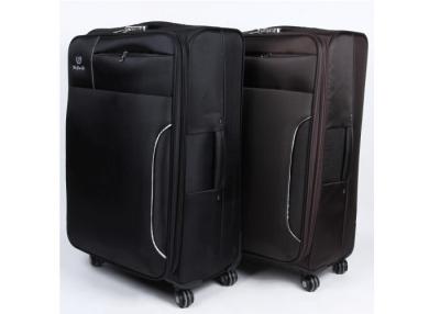 China Nylon fabric wheeled EVA trolley case large suitcase set with soft pront pocker for laptop computer for sale