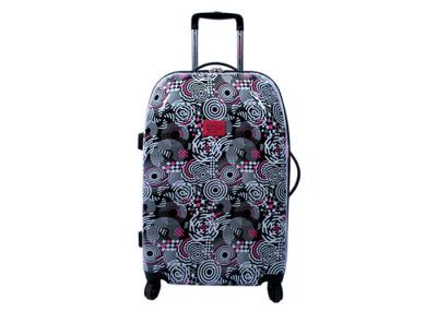 China ABS PC trolley case / printed hard case luggage with 210T full lining and mesh pocket inside for sale