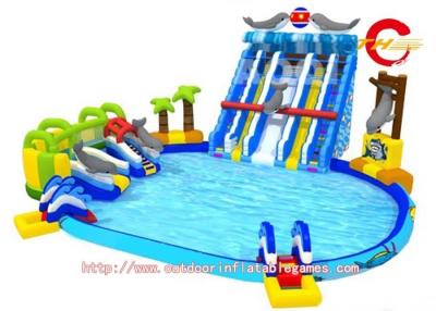 China Ice World Commercial Water Slides for pools , Outdoor Children's Playground for sale