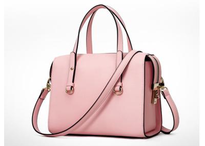 China Rosa Farbmode-Damen-Handtaschen, PU-Handtasche mit Schultergurt Soem-ODM zu verkaufen