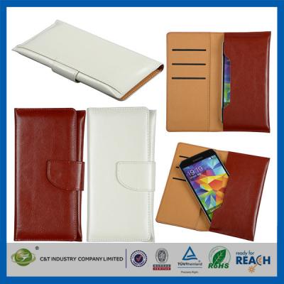 China Envelope Leather Purse Samsung Galaxy S5 S2 S3 S4 iPhone4 4S 5 5S Wallet Pouch Case for sale