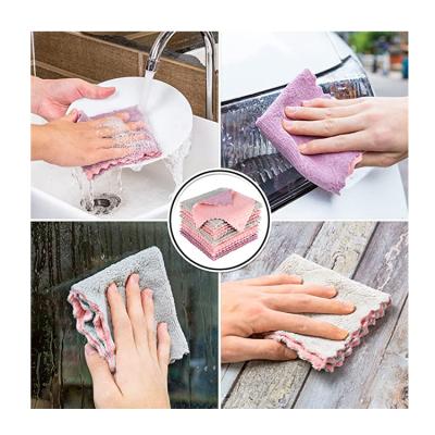 China Factory Wholesale Pearl Grain Thickening Cotton Face Friendly Paper Kitchen Towel Child Safe Small for sale