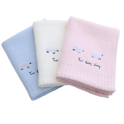 China 100% High Quality Safe Washcloth Cotton Embroidery Baby Hand Towel Kids Gift For Kids for sale