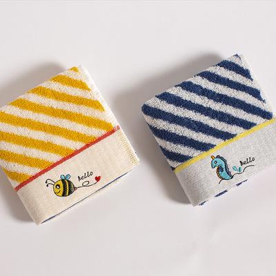 China Factory direct sale best child safe supply printed jacquard weave towel for kids for sale