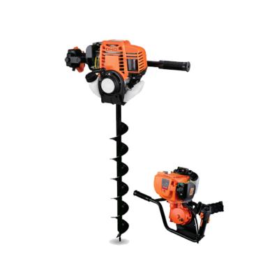 China Handheld Engine HEAVY DUTY Power Gasoline Manual Gasoline 2 Hole Drilling Rig 31cc Earth Drilling Machine Ground Drilling Machine For Sale for sale