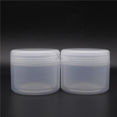 China Empty Body Lotion Wholesale Hair Cream Containers And Cosmetic Packaging Jar 120ml Double Wall PP Plastic Jar for sale