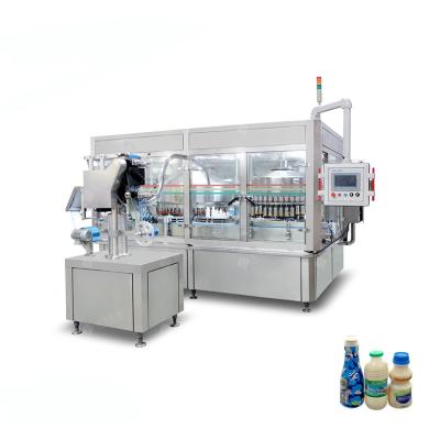 China Automatic Beverage Yogurt Bottle Filling And Aluminum Film Sealing Machine for sale