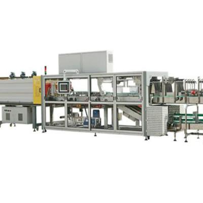 China Automatic Beverage Shrink Wrapping Machine For Carton Box Tray Tin Cans for sale