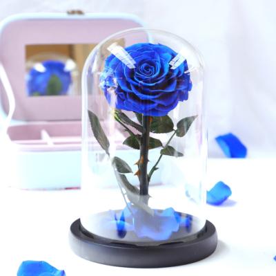 China Fresh Flower Preserved Flower Keeping Preserved Roses Forever In Glass Preserved Flower Box for sale