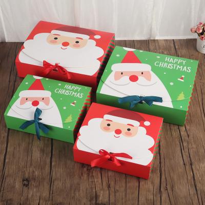 China Gift & Craft Christmas Folding Gift Box Christmas Decoration Gift Box Christmas Cookies Gift Box for sale