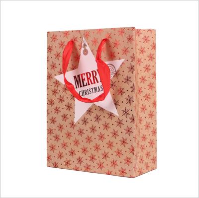 China Recyclable Bulk Paper Christmas Gift Bags Small Christmas Gift Bag for sale