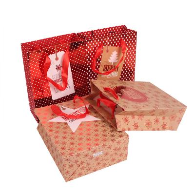 China Beautiful Merry Christmas Gift Bags Recyclable Custom Christmas Eve Bags Christmas Gift Bags for sale