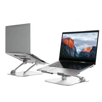 China (Size) Aluminum Alloy Adjustable Portable Adjustable Laptop Stand For Notebook MacBook Computer Bracket Folding Lifting Cooling Stand Non-slip for sale