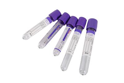 China Purple K2 EDTA K3 EDTA Tube Whole Blood Collection Glass 10 Ml EDTA Tubes for sale