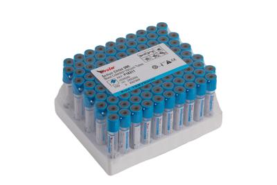 China Sodium Citrate 1:9 PT Sodium Citrate Vacutainer 0.5m-10ml Blue Cap Blood Tube for sale