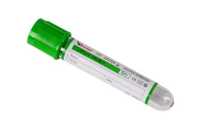 China Tubo de plasma de heparina de sódio 7 ml 8 ml 9 ml Tubo verde de separador de plasma à venda