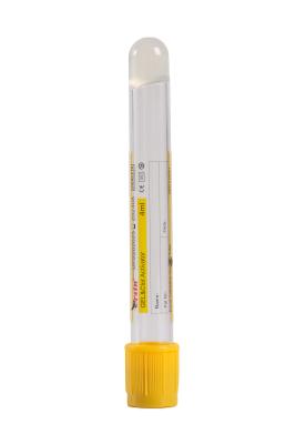 Cina 1 ml tubi attivatori di coaguli di siero in PET giallo Top Bd tubi di vacutainer in vendita