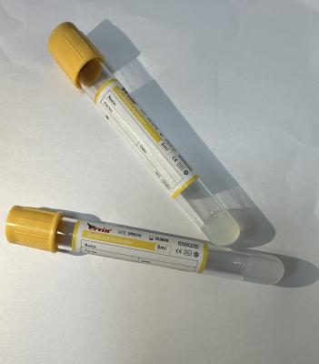 China Enhanced Sample Stability 5ml High Recovery Yield Yellow Universal Compatibility for sale