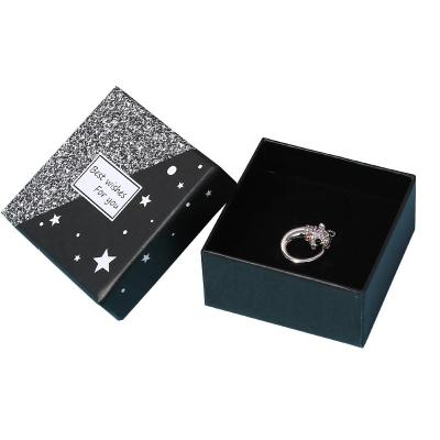 China Luxury Recycled Materials Jewelry Packaging Box Jewelry Packaging Box Heaven And Earth Ring Necklace Jewelry Box Cover for sale