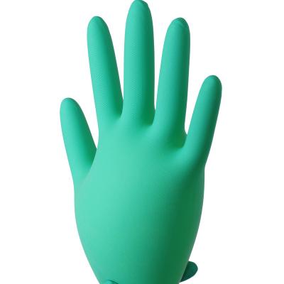 China Nitrile Factory Directly Sell Safety Nitrile General Green Diamond Exam Nitrile Examination Gloves for sale