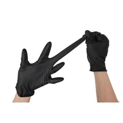 China Cheap 100% Black White Premium Nitrile Exam Gloves Disposable For Industrial for sale