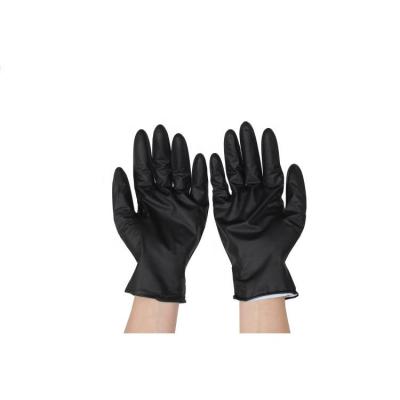 China Top Selling Disposable Black Nitrile High Strength Nitrile Examination Gloves for sale