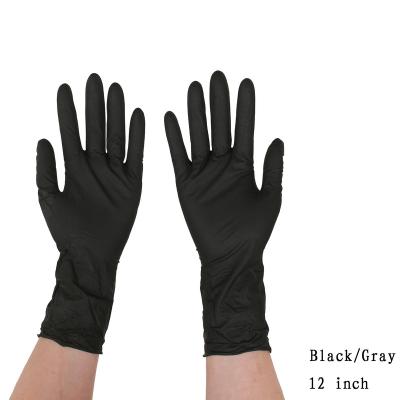 China Wholesale price of 7.5 mil black nitrile and gray nitrile gloves for sale