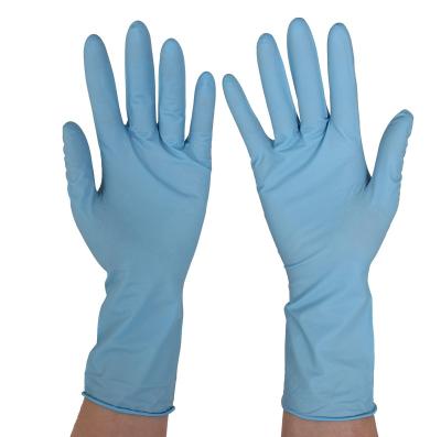 China Popular Selling Nitriles 12 Inch Safety Disposable Blue Gloves Examination Gloves Nitriles for sale