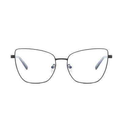 China Optical frames for myopia ZOWIN Model 3003 oversized cat eye metal frame eyeglasses frames Ready Stock Blue Light Blocking Eyeglasses custom logo for sale